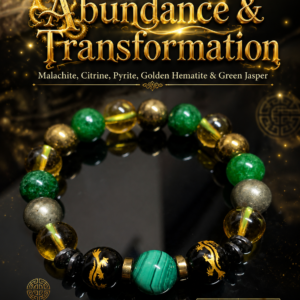 Malachite, Citrine, Pyrite, Golden Hematite and Green Jasper stone bracelet by Authentic Stones by JBL