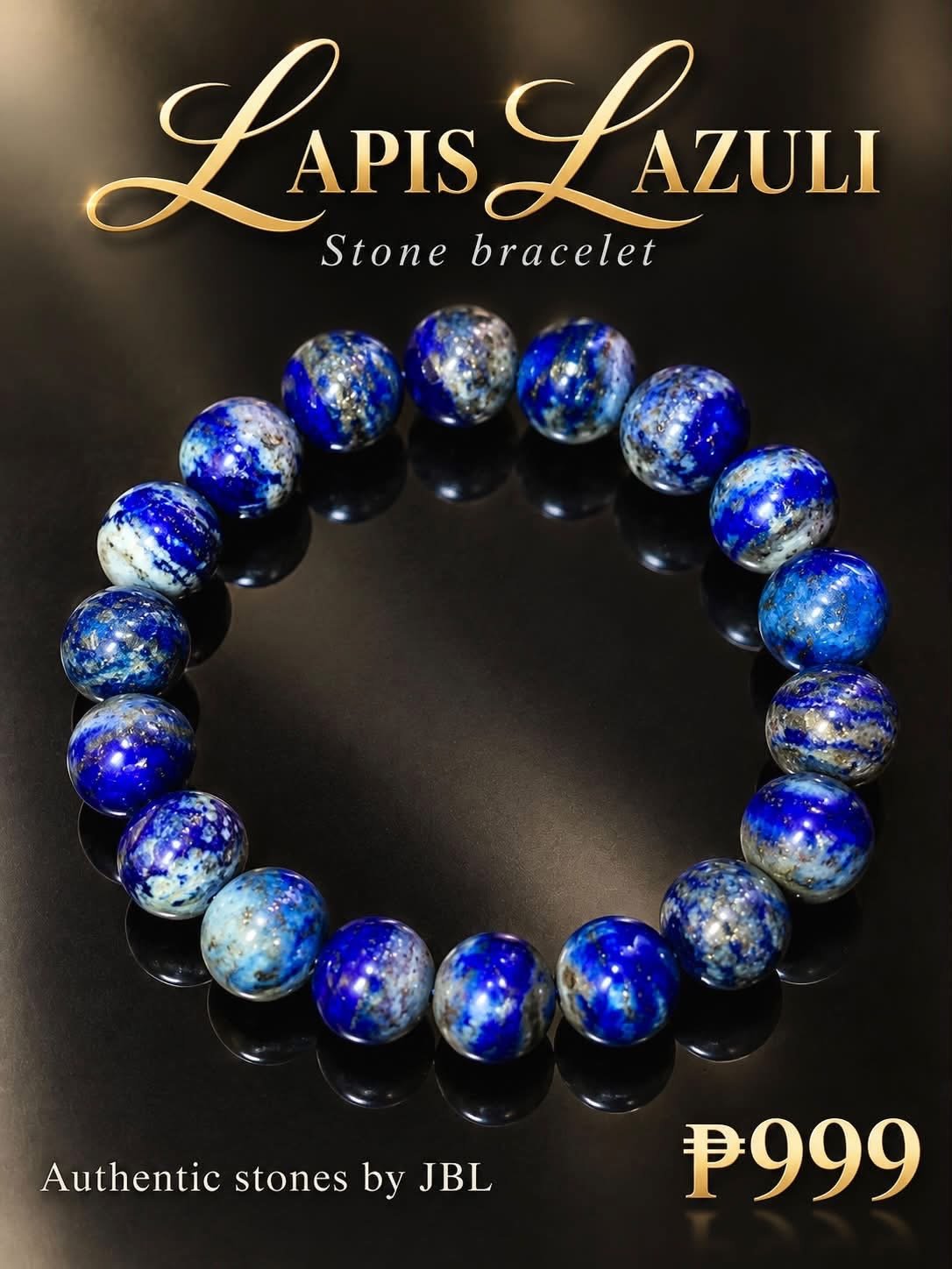 Lapis Lazuli stone bracelet from Authentic Stone by JBL