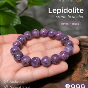 Lepidolite stone bracelet by Authentic Stones by JBL