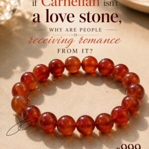 Carnelian stone bracelet by Authentic Stones by JBL