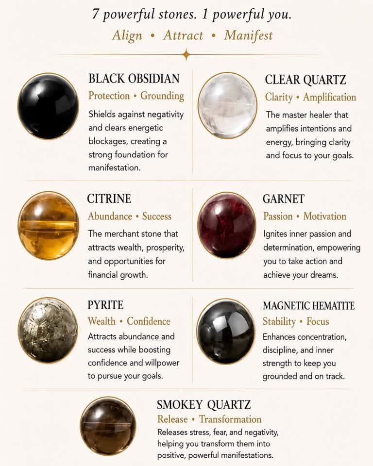 7-Powerful Manifestation Crystals
