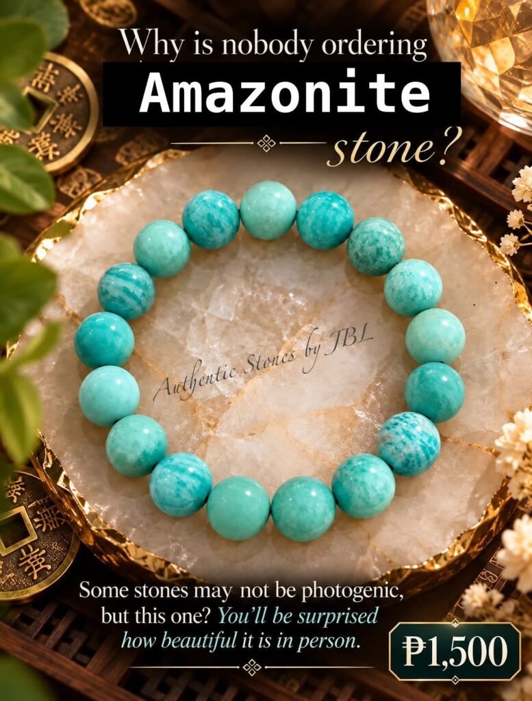 Amazonite stone bracelet by Authentic Stones by JBL