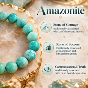 Amazonite stone bracelet description benefits