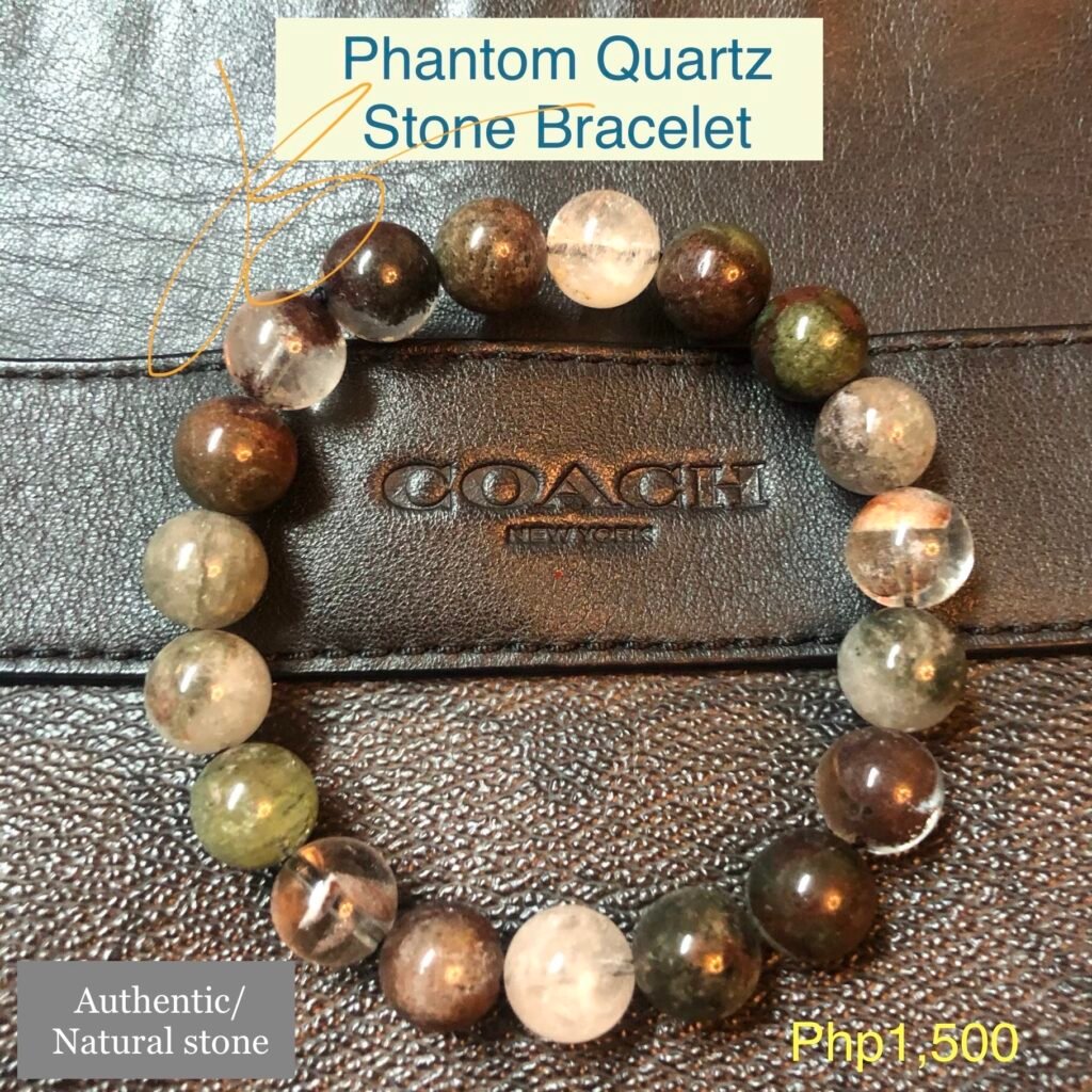 Phantom Quartz stone bracelet by Authentic Stones by JBL